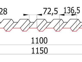 Оцинкованный профнастил С20 0.7 мм 1 - в «Монолит-Металлопрокат».