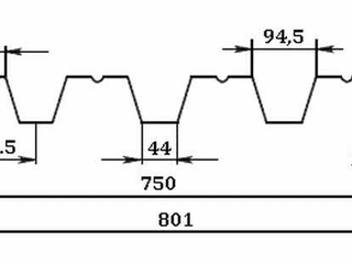 Профлист Н57 0.6 мм RAL 7005 Мышино-Серый 2 - в «Монолит-Металлопрокат».