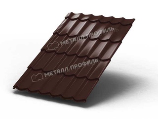 Металлочерепица Металл-Профиль Ламонтерра XL 0,5 PURMAN® RR 32 Темно-коричневый 0 - в «Монолит-Металлопрокат».