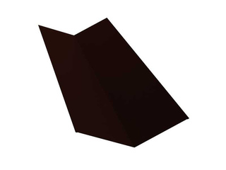Планка ендовы верхней 145х145 0,45 Drap RR 32 темно-коричневый