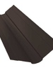 Планка ендовы верхней фигурной 150x150 0,5 Rooftop Matte RR 32 темно-коричневый - в «Монолит-Металлопрокат».