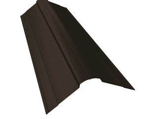 Планка конька фигурного 100x100 0,5 Quarzit lite RR 32 темно-коричневый 0 - в «Монолит-Металлопрокат».