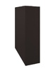 Кожух на трубу скатный д600/ш500/в1-1100/в2-1500 0,5 GreenCoat Pural BT, matt с пленкой RR 32 темно-коричневый (RAL 8019 серо-коричневый) - в «Монолит-Металлопрокат».