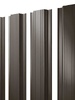 Штакетник Прямоугольный Grand Line 0,5 Satin Matt RR 32 Темно-Коричневый - в «Монолит-Металлопрокат».